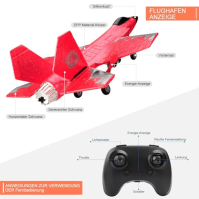 RC letadlo, 2,4Ghz 2 kanálové F-35 Dálkově ovládané letadlo Stíhací letadlo Toy Model s Xpilot Gyroskop systém pro začátečníky D